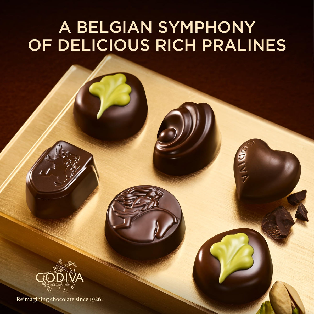 Godiva Gold Dark Chocolate Gift Box – 15-Piece Belgian Dark Chocolates