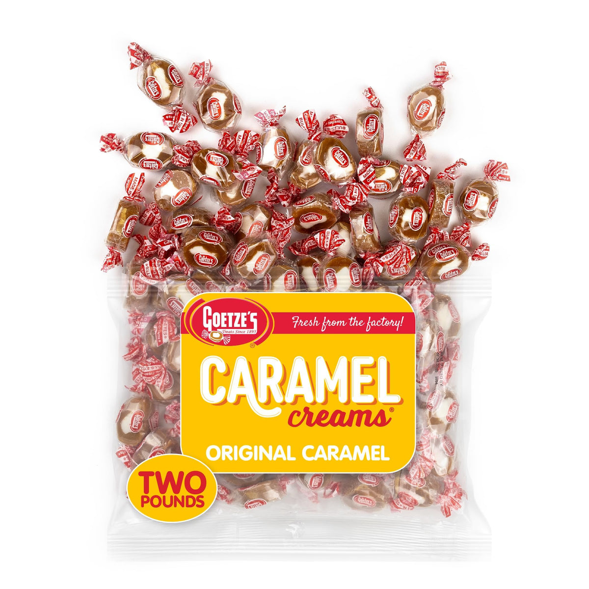 Goetze's Vanilla Caramel Creams - 2 lb Bag (32 oz) – Fresh from the Factory