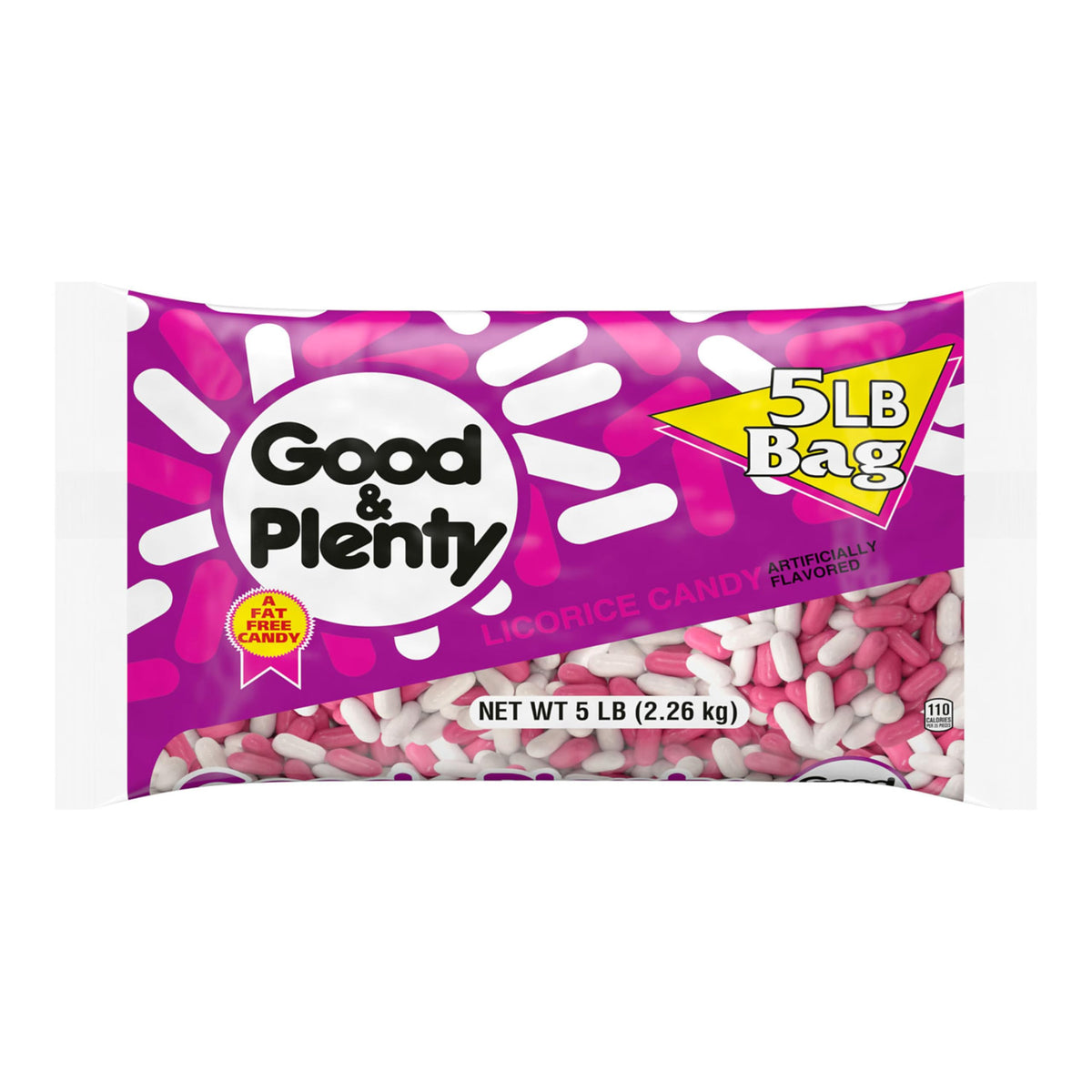 GOOD & PLENTY Licorice Candy Bulk Bag – Fat-Free 5 lb