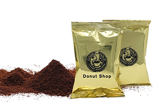 Good As Gold Donut Shop Coffee Pouches – 40 x 2.0 oz Pre-Measured, Premium 100% Arabica Medium Roast