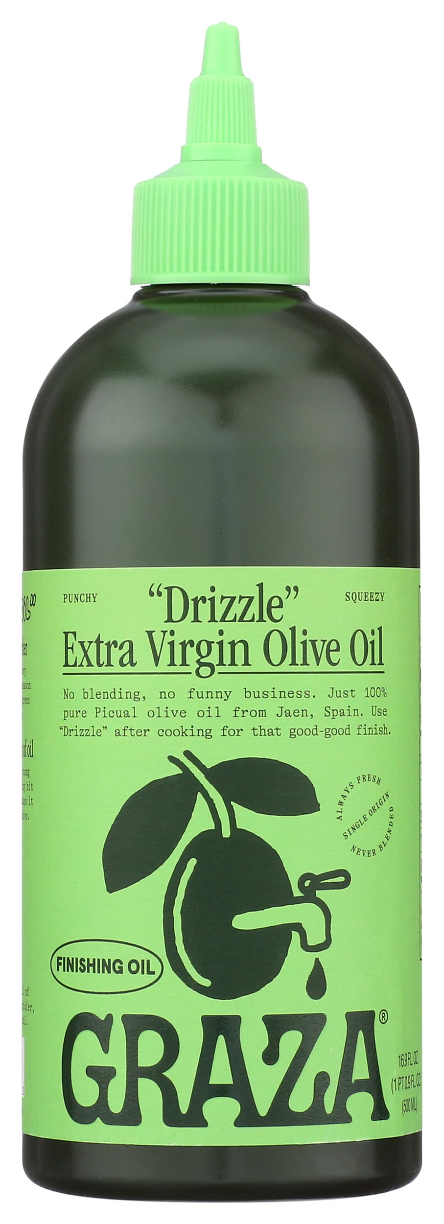 Graza Drizzle Extra Virgin Olive Oil – 500 ml (16.9 fl oz) Pack of 6