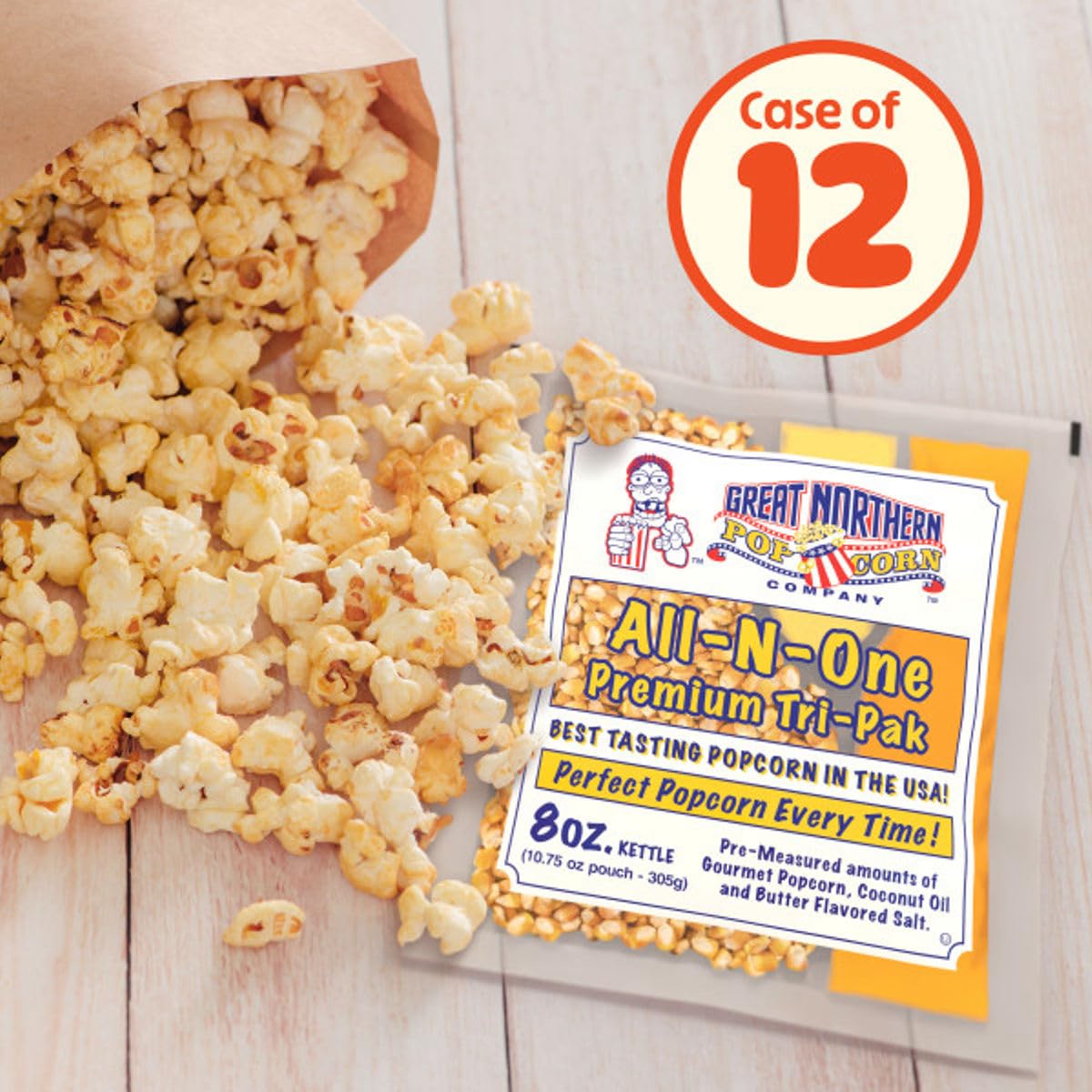 Great Northern Popcorn Company - Movie Theater Style 12-Pack Popcorn Packs