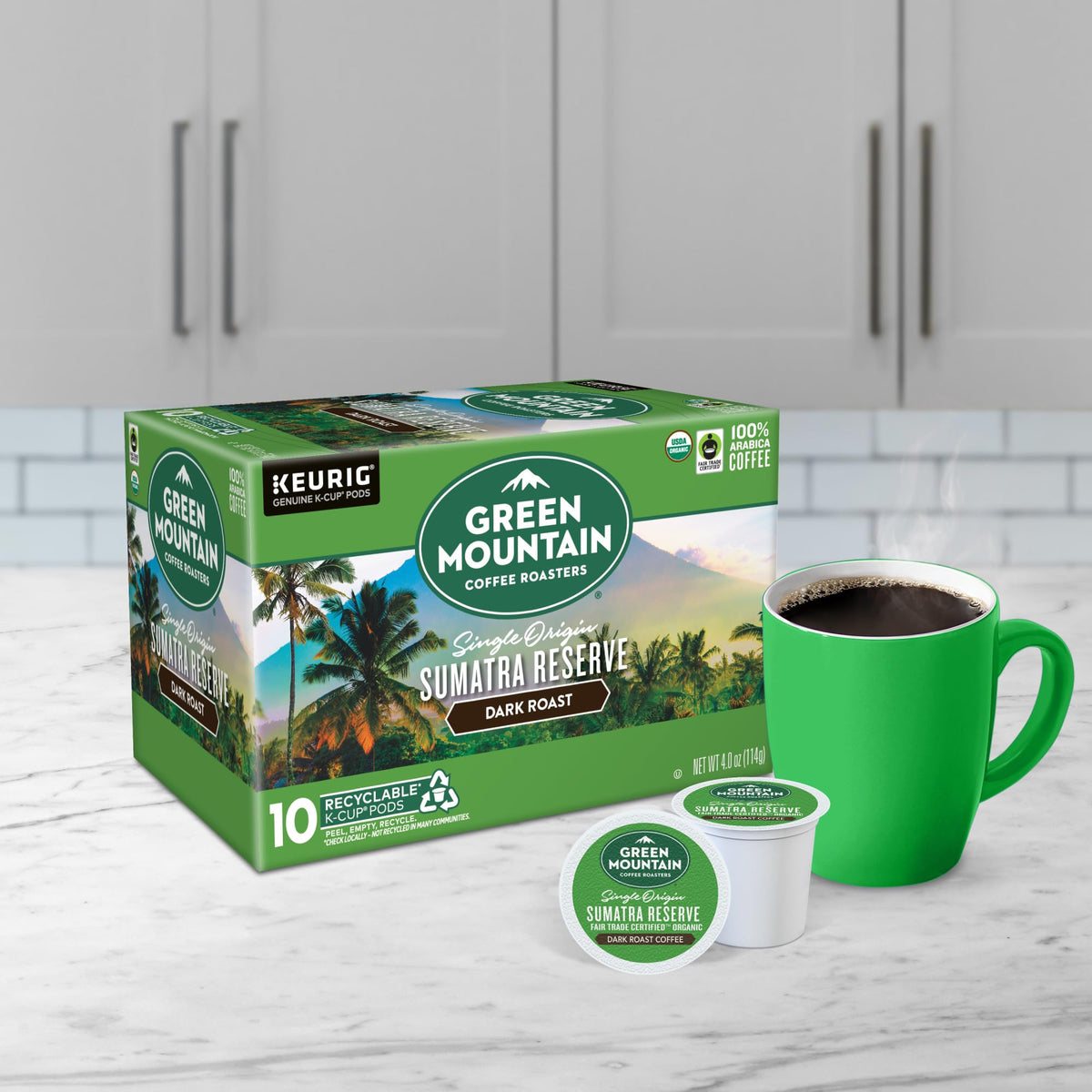 Green Mountain Coffee Roasters Sumatra Reserve, 60ct K-Cup Pods — Single Origin Dark Roast