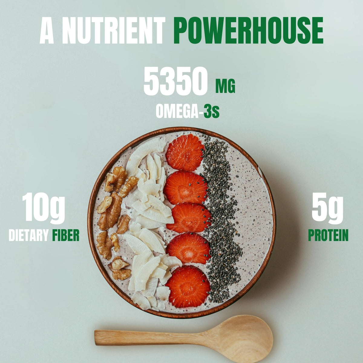 Greenfit Premium Bulk Chia (5Lbs) | A+ Grade, Non-GMO, Gluten-Free, Vegan