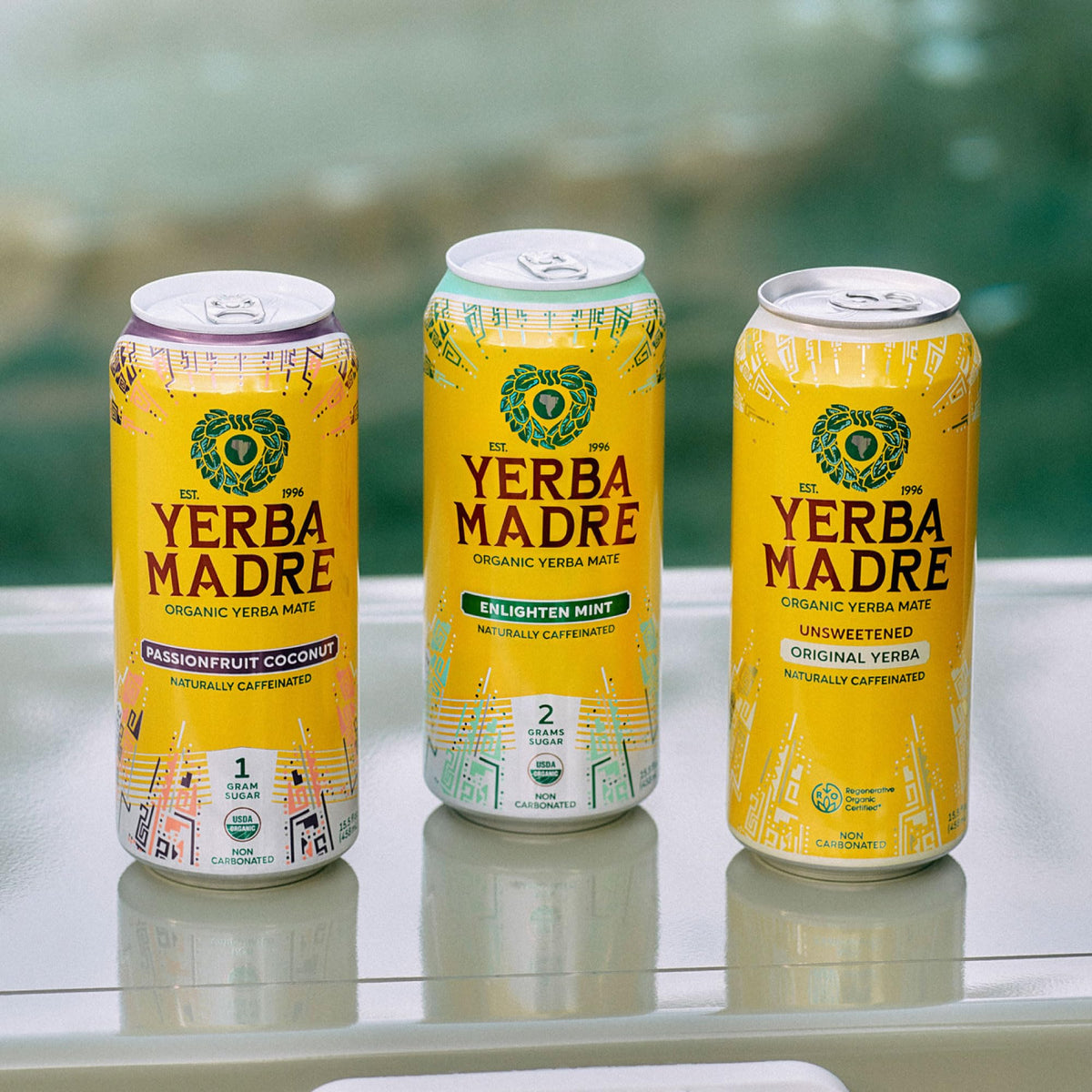 Guayaki Yerba Madre Organic Yerba Mate — Smooth Energy, 150mg Caffeine, Unsweetened Original (15.5oz, Pack of 12)