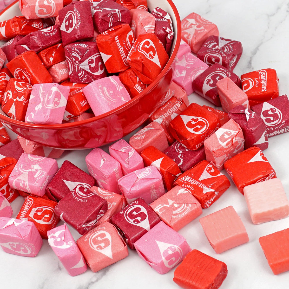Star Burst Fav Reds Fruit Chews Candy – 3lb Bulk Bag (Approx. 270 Pieces) Red & Pink Star Burst | The Hampton Candy Company