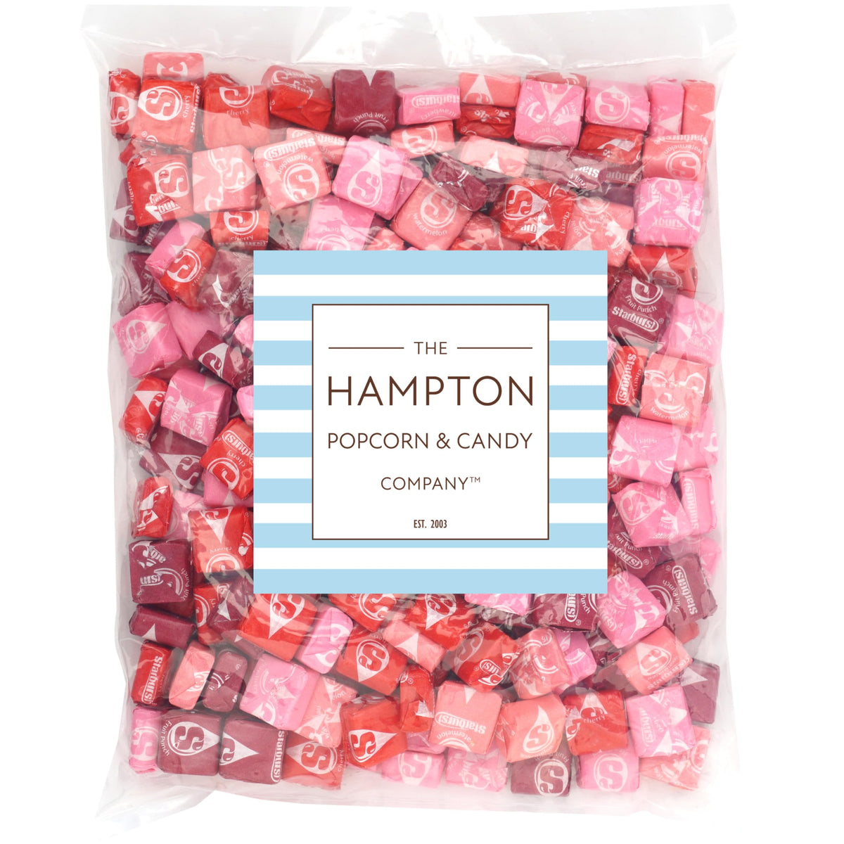Star Burst Fav Reds Fruit Chews Candy – 3lb Bulk Bag (Approx. 270 Pieces) Red & Pink Star Burst | The Hampton Candy Company
