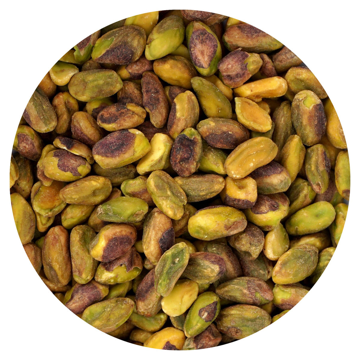 Hampton Distribution Pistachio Meats Roasted with Sea Salt – 1 lb Bulk No-Shell Pistachios