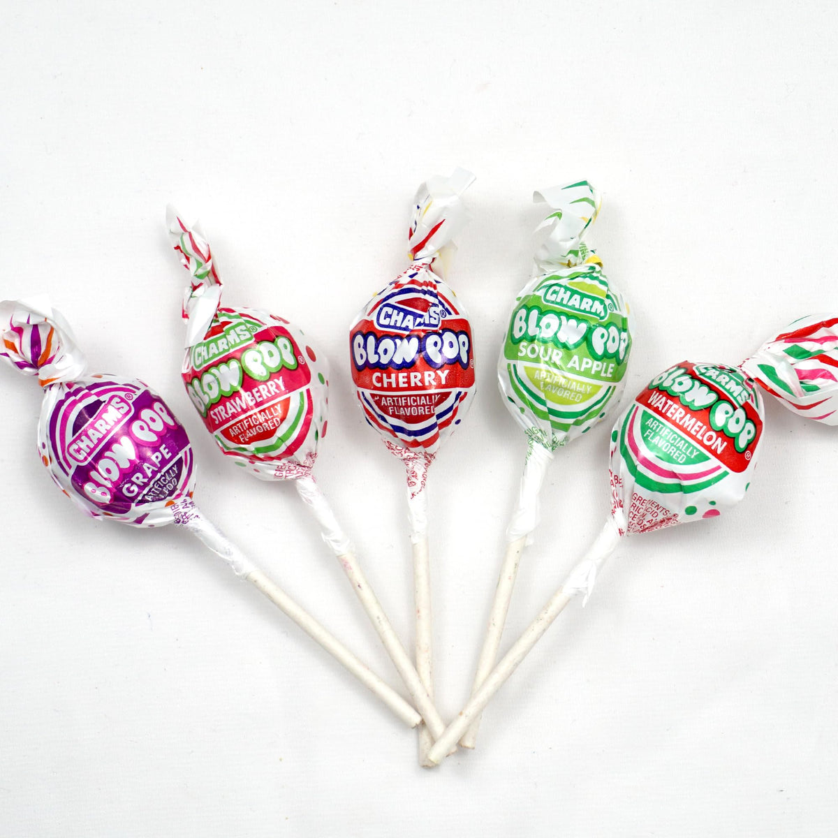 Charms Blow Pops 5lb Bulk Bag – Assorted Fruit Flavored Bubble Gum Lollipops | The Hampton Popcorn Company