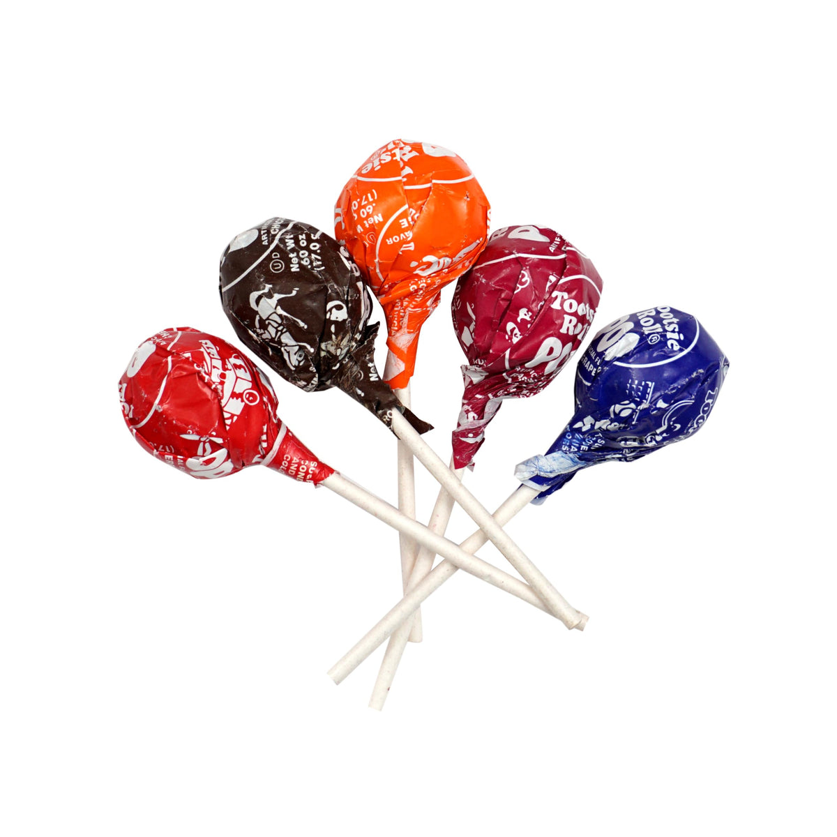 The Hampton Popcorn Company Tootsie Roll Pops with Chocolate Center – 5 lb Bulk Bag (Approx 110 Count), Assorted Fruit Flavors