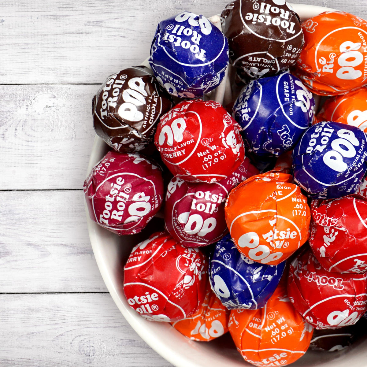 The Hampton Popcorn Company Tootsie Roll Pops with Chocolate Center – 5 lb Bulk Bag (Approx 110 Count), Assorted Fruit Flavors