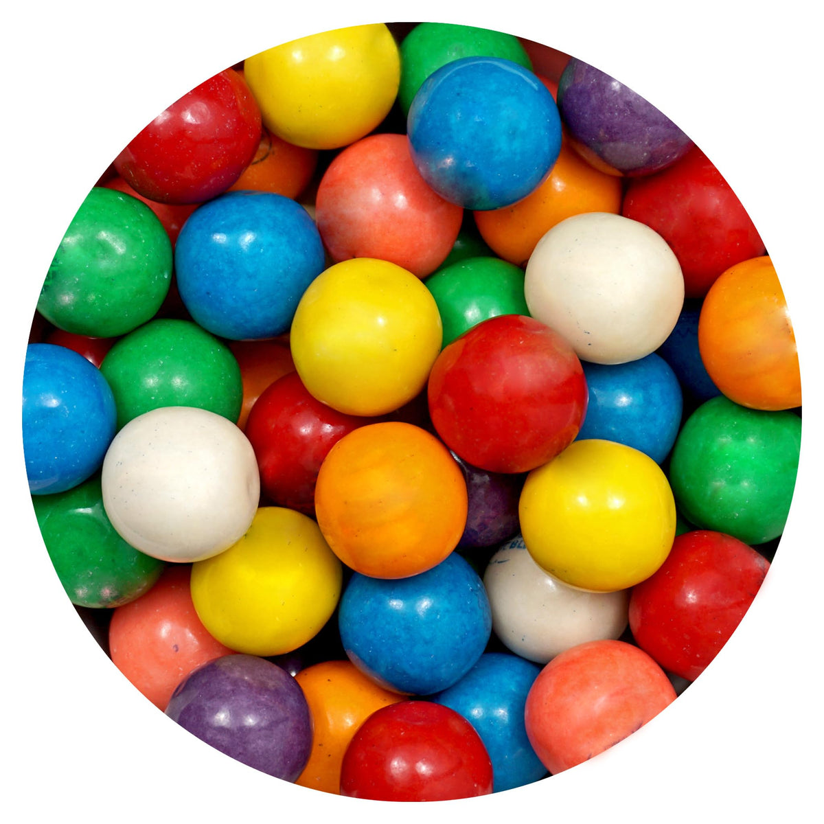 1 Inch Gumballs for Gumball Machines – The Hampton Popcorn Company, 220 Pieces in 4lb Bulk