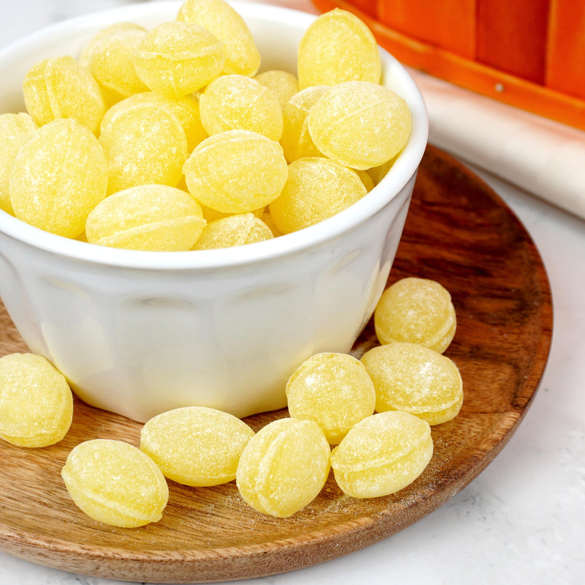 Claeys Sanded Lemon Drops 5 lb Bulk – Hard Sour Lemon Candy | Hampton Popcorn
