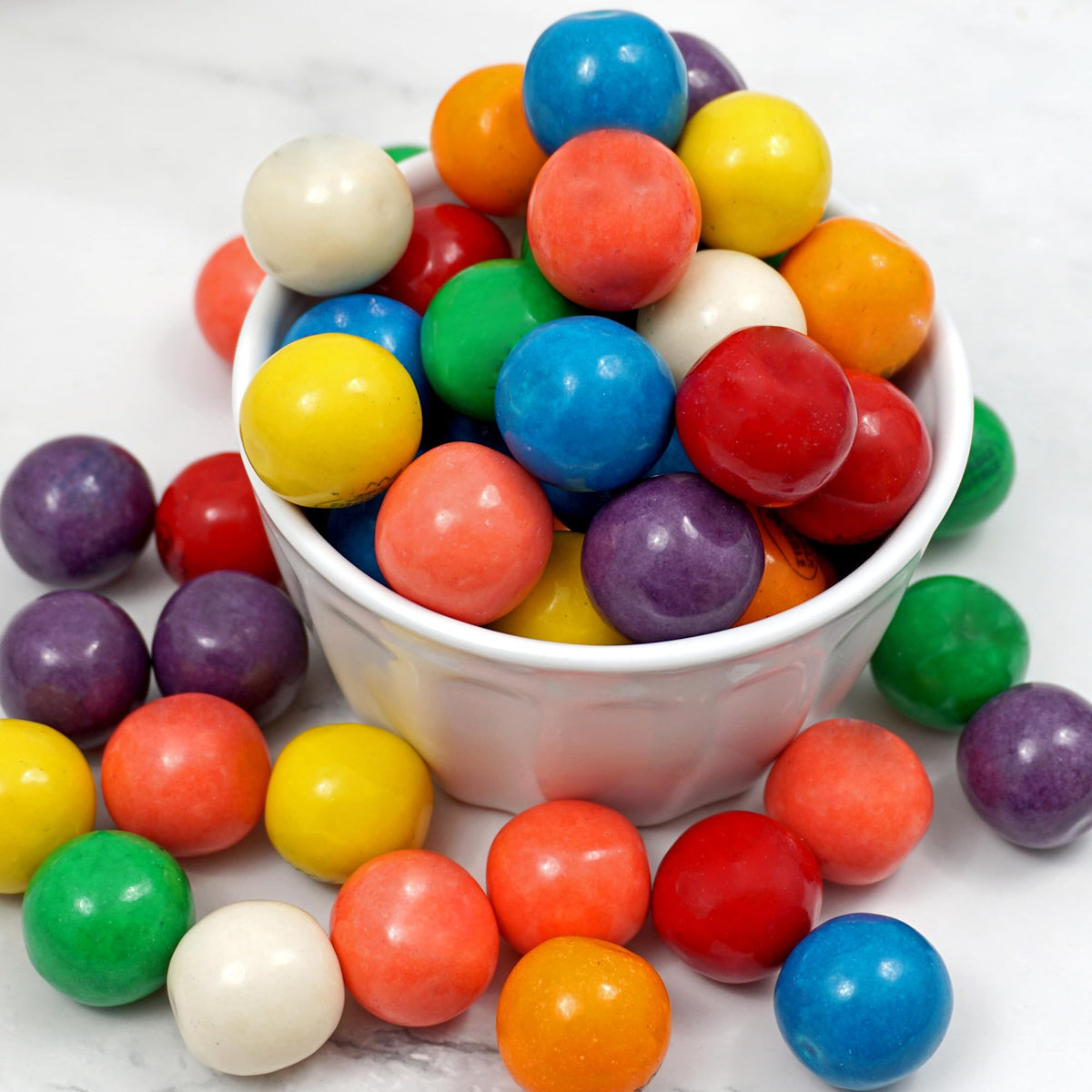 1 Inch Gumballs for Gumball Machines – The Hampton Popcorn Company, 220 Pieces in 4lb Bulk