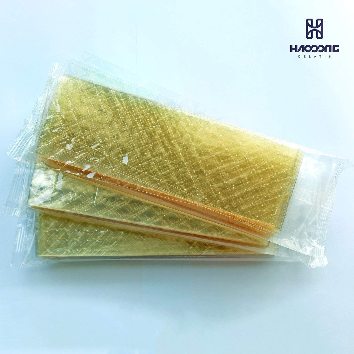 HAODONG Beef Gold Leaf Gelatin Sheets – 1kg, 200 Bloom, Clear & Tasteless for Desserts