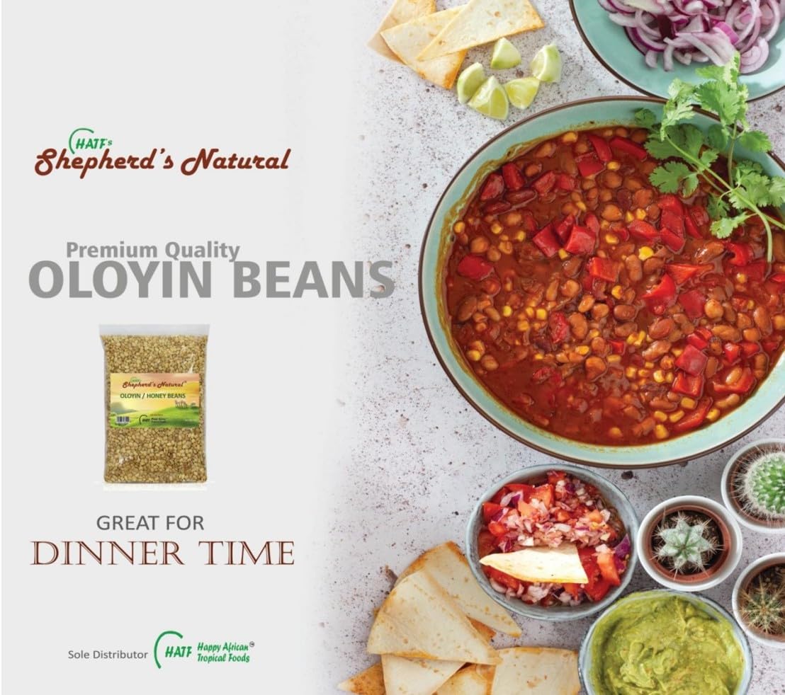 Oloyin Honey Beans by Shepherd's Natural – 4 lb West African Beans for Akara, Moi Moi & Gbegiri