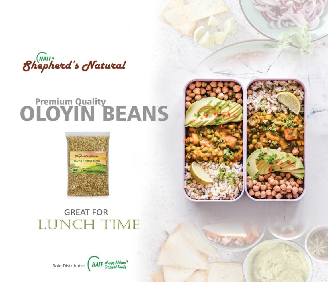 Oloyin Honey Beans by Shepherd's Natural – 4 lb West African Beans for Akara, Moi Moi & Gbegiri