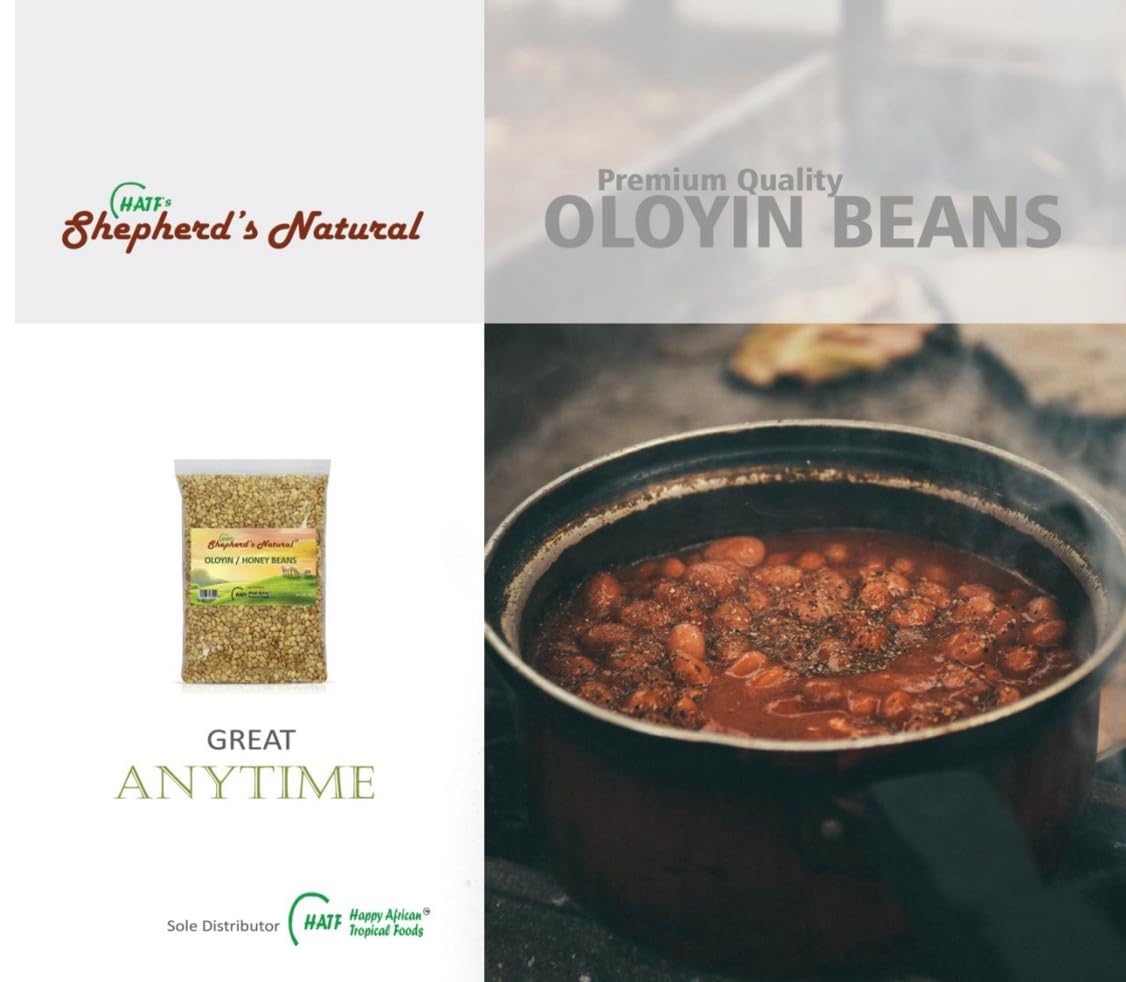 Oloyin Honey Beans by Shepherd's Natural – 4 lb West African Beans for Akara, Moi Moi & Gbegiri