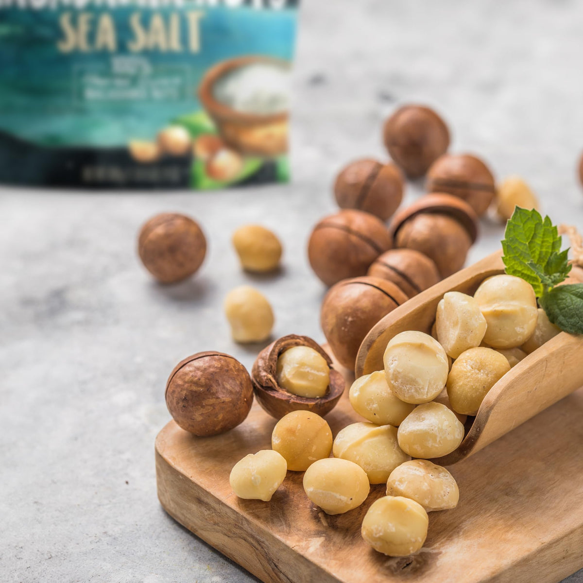 Hawaiian Macadamia Nut Company Dry Roasted Macadamias with Sea Salt – 24 oz, Gluten-Free & Non-GMO