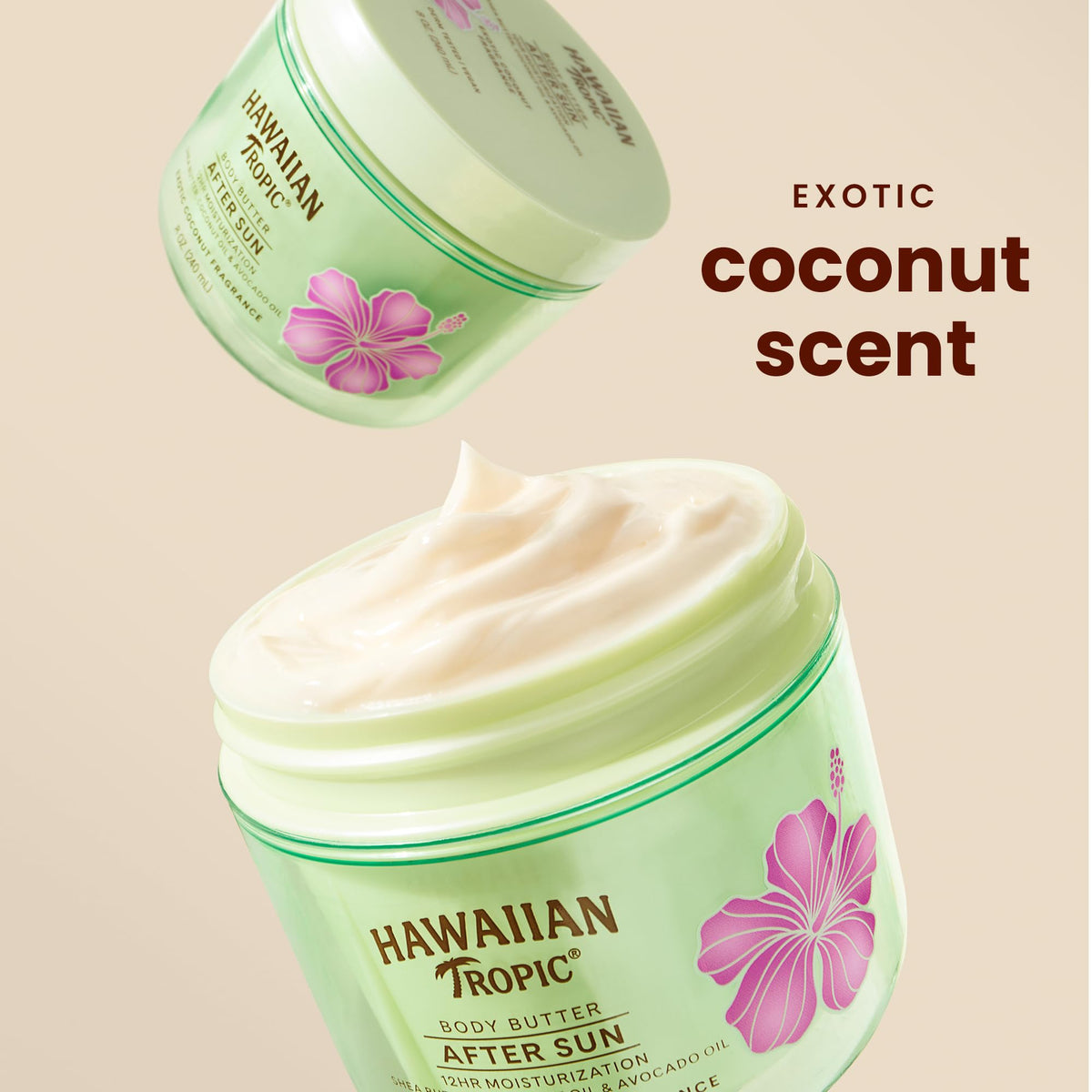 Hawaiian Tropic After Sun Body Butter with Coconut Oil, 8 Oz
