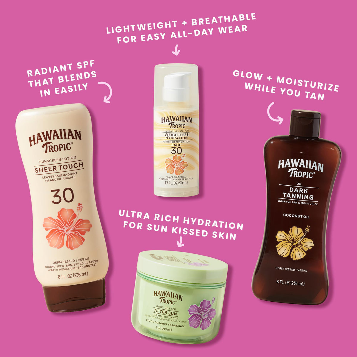 Hawaiian Tropic After Sun Body Butter with Coconut Oil, 8 Oz