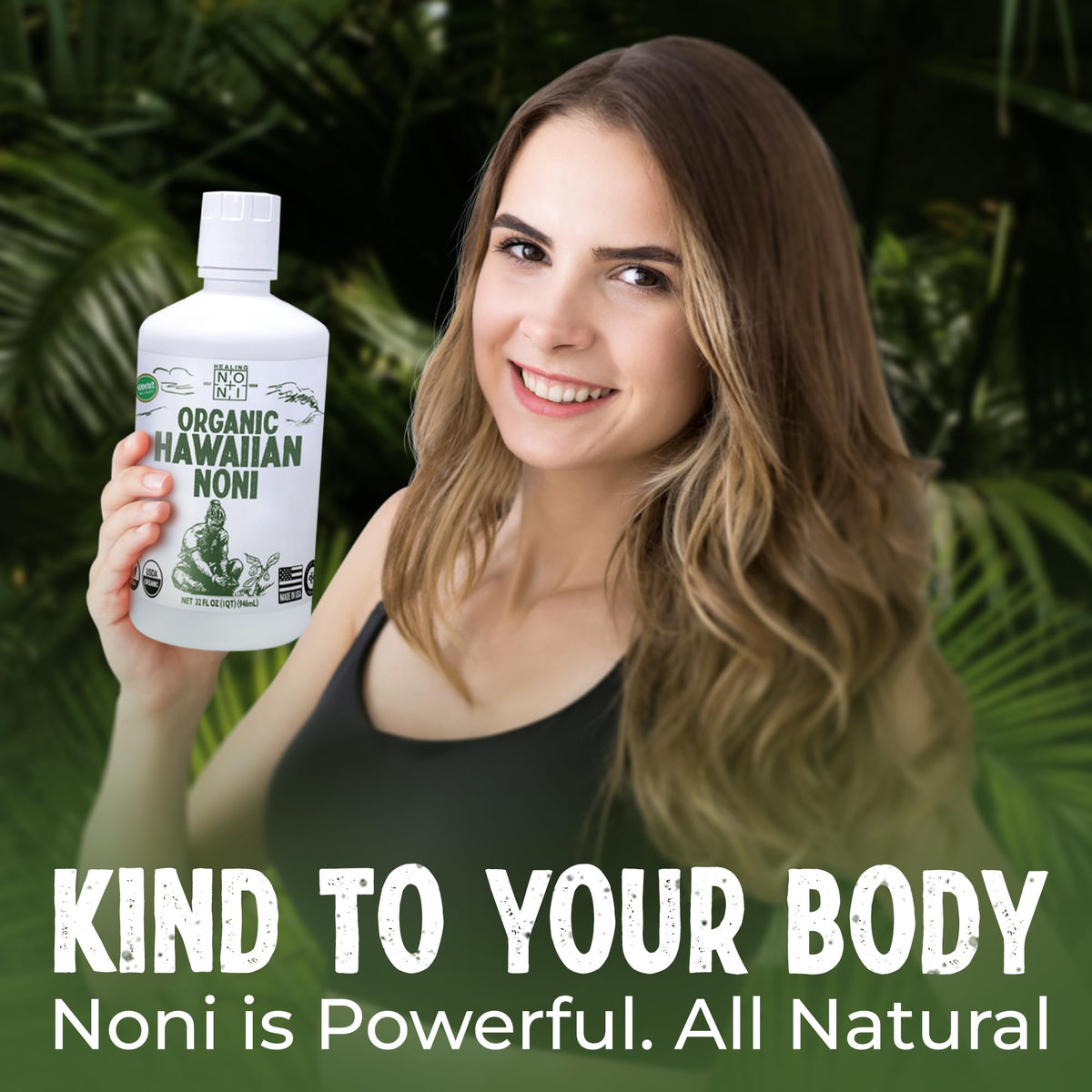 Healing Noni - 2-Pack 32oz Hawaiian Organic Noni Juice — USDA Certified Organic
