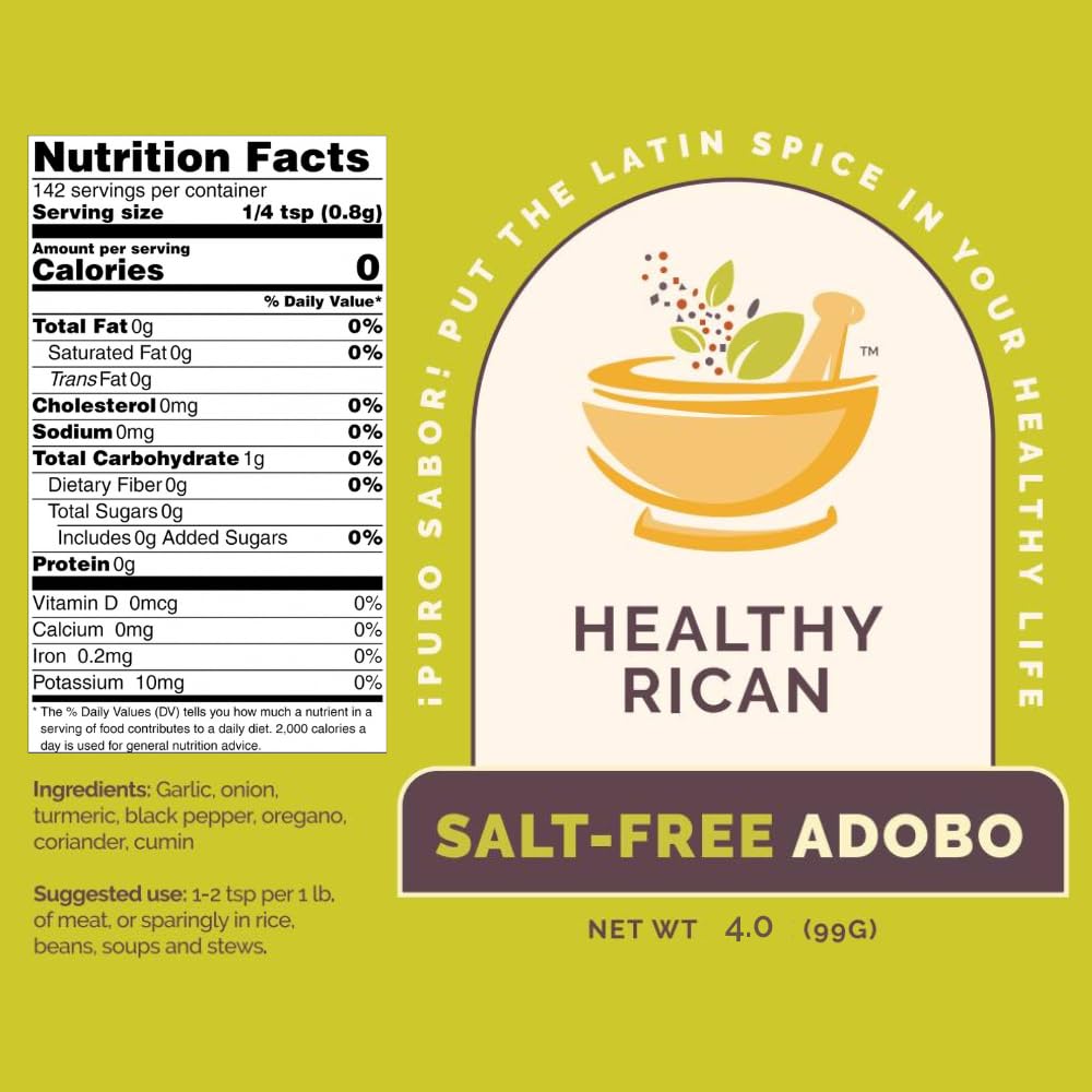 Healthy Rican Salt-Free Adobo, Sazon & Sofrito Bundle – Non-GMO, Gluten-Free
