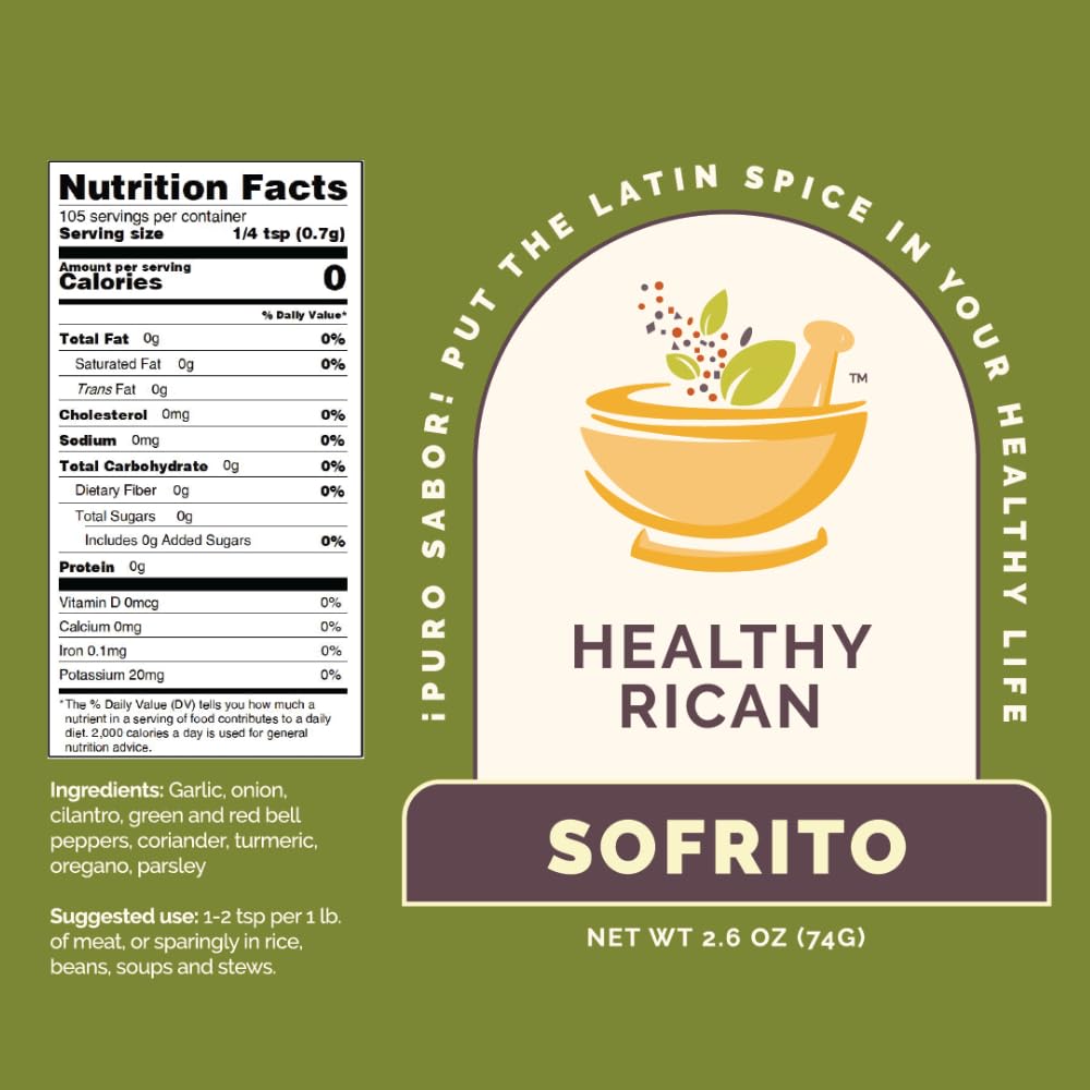 Healthy Rican Salt-Free Adobo, Sazon & Sofrito Bundle – Non-GMO, Gluten-Free