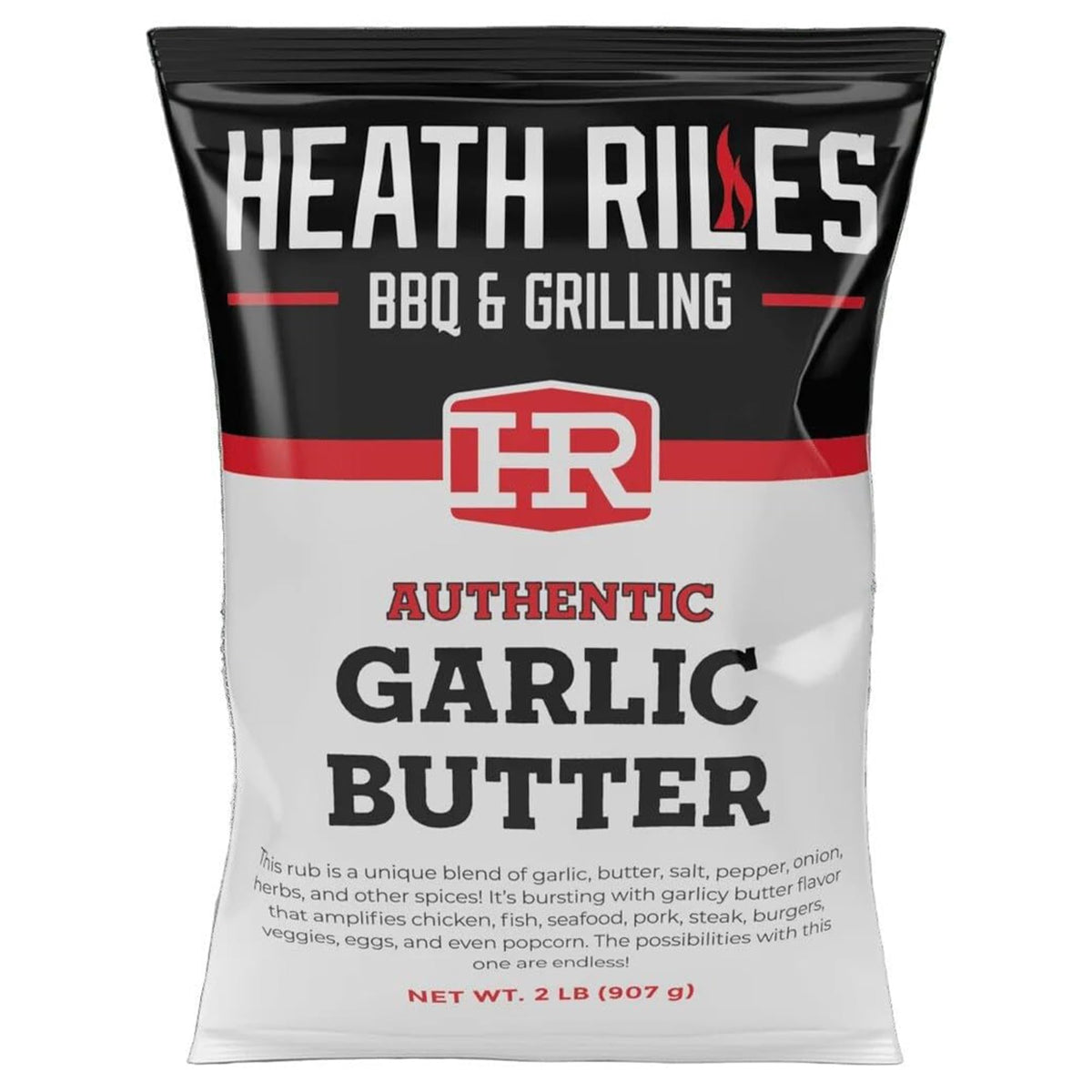 Heath Riles BBQ Rub - Garlic Butter Seasoning (2 lb / 32 oz) | Champion Pitmaster Formula