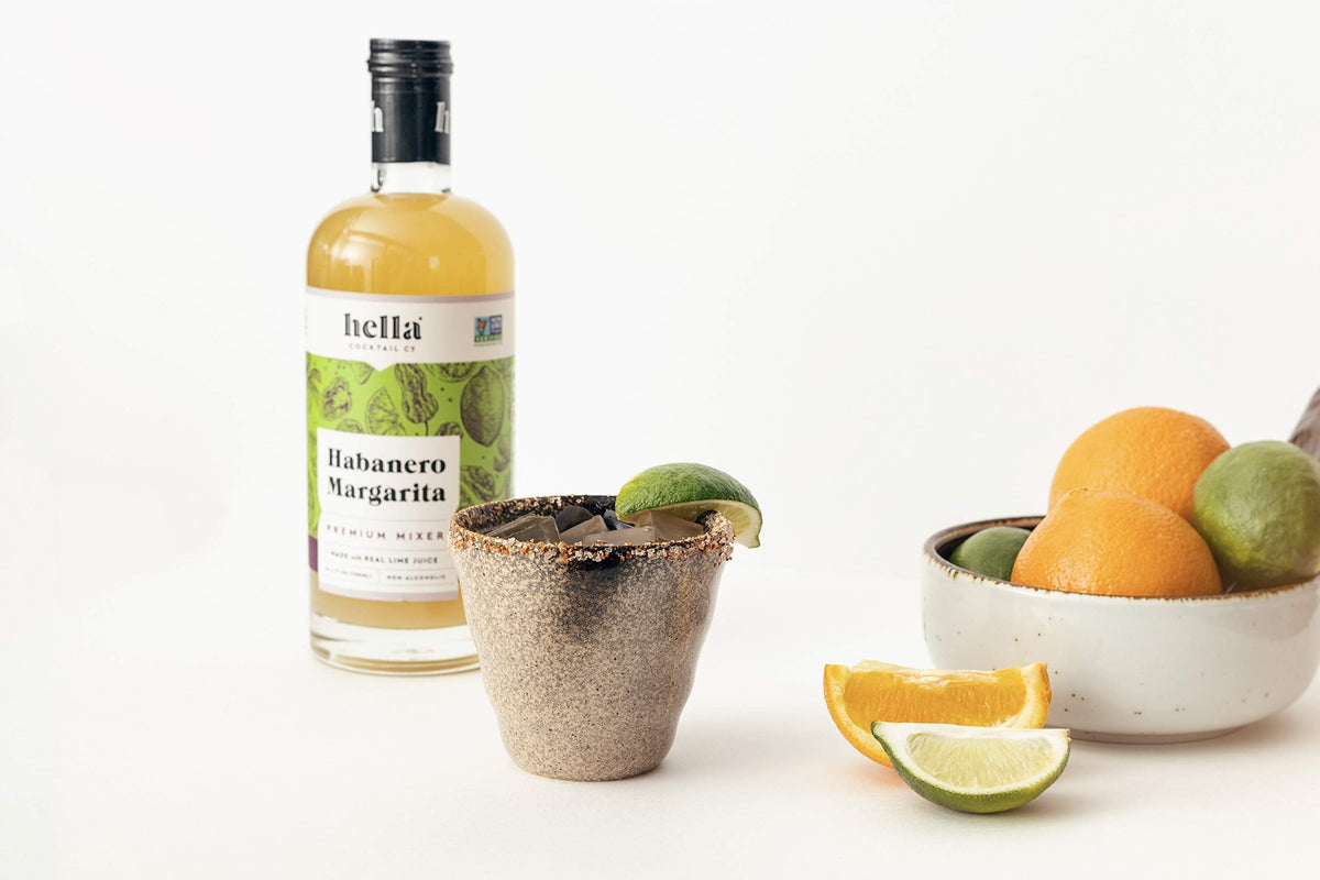 Hella Cocktail Co. Premium Habanero Margarita Mixer | Real Lime Juice & Habanero Pepper