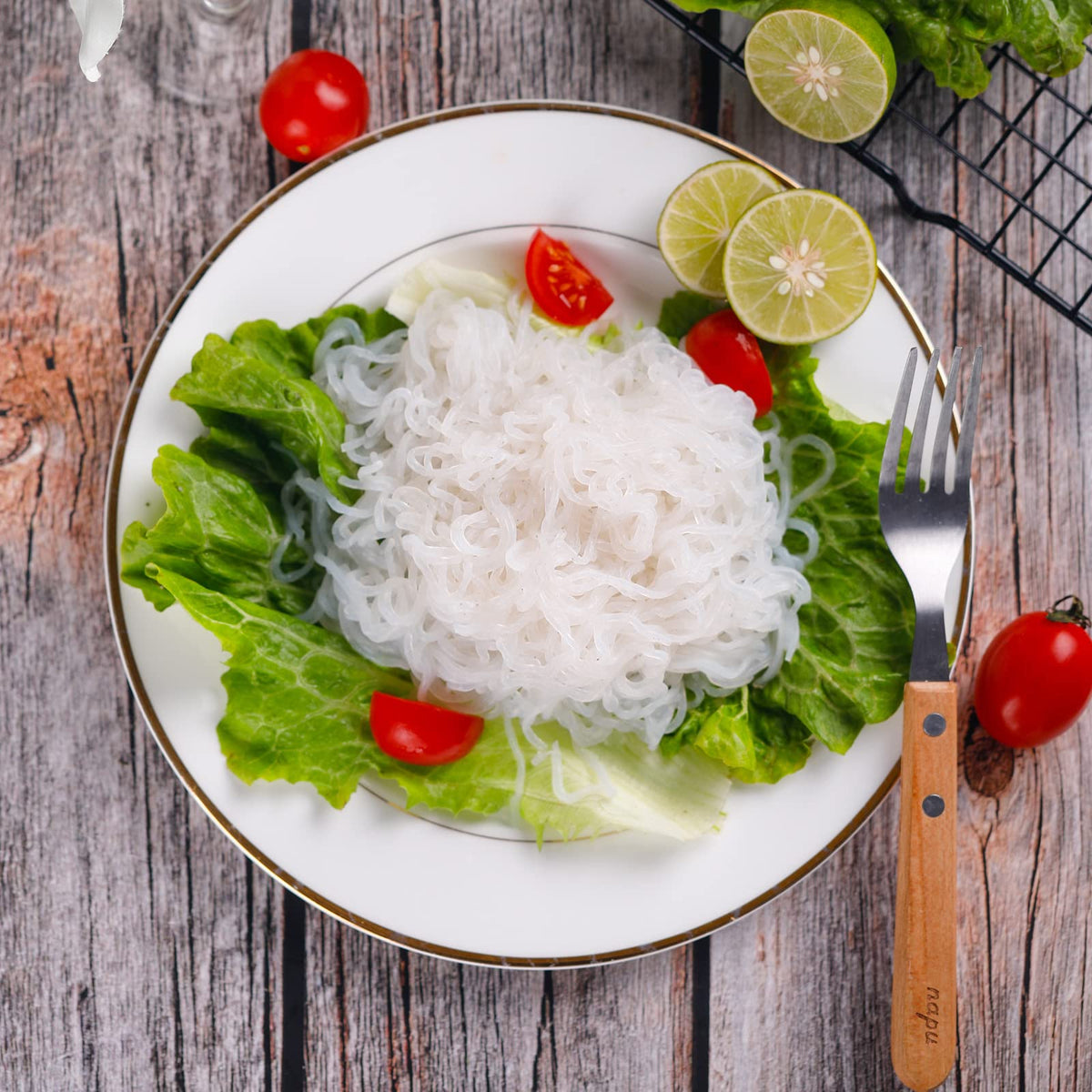 Hethstia Konjac Noodles Angel Hair – 6-Pack Shirataki Noodles, Low Calorie, Gluten-Free & Keto Friendly