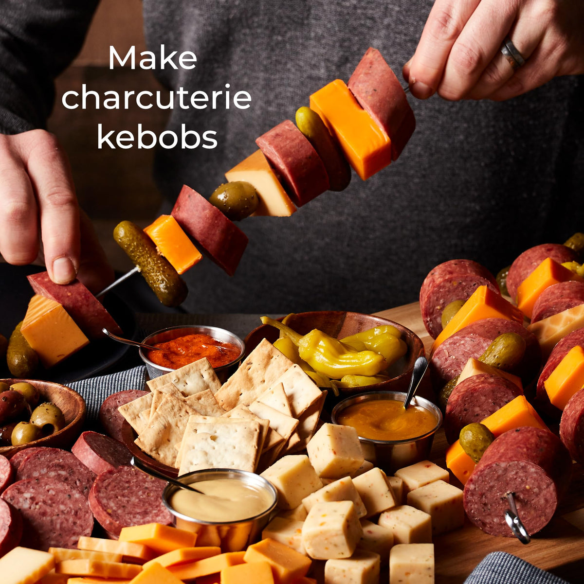 Hickory Farms Party-Size Signature Beef Summer Sausage, 26 oz | Gluten Free, High-Protein, Keto-Friendly