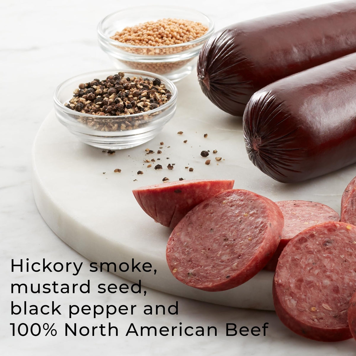 Hickory Farms Party-Size Signature Beef Summer Sausage, 26 oz | Gluten Free, High-Protein, Keto-Friendly
