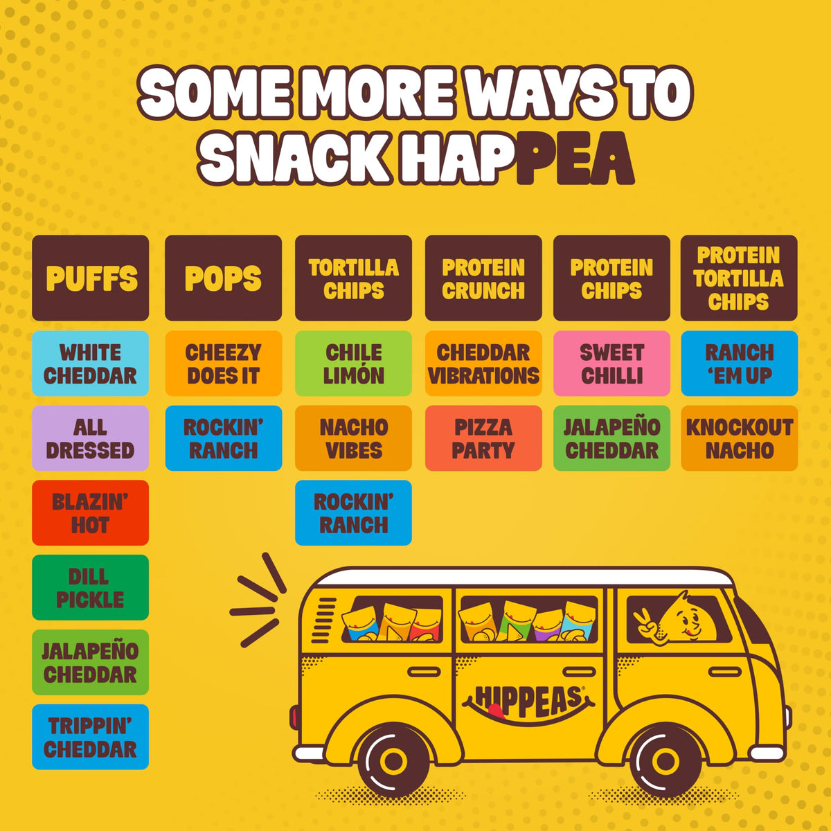 HIPPEAS Groovy White Cheddar Chickpea Puffs – Gluten Free, Vegan Snack, 0.8oz Pack of 30