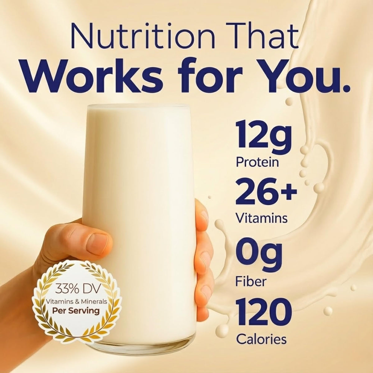 HMR 120 Shake Vanilla Meal Replacement Powder | 120 Cal, 12g Protein | 2 Pack