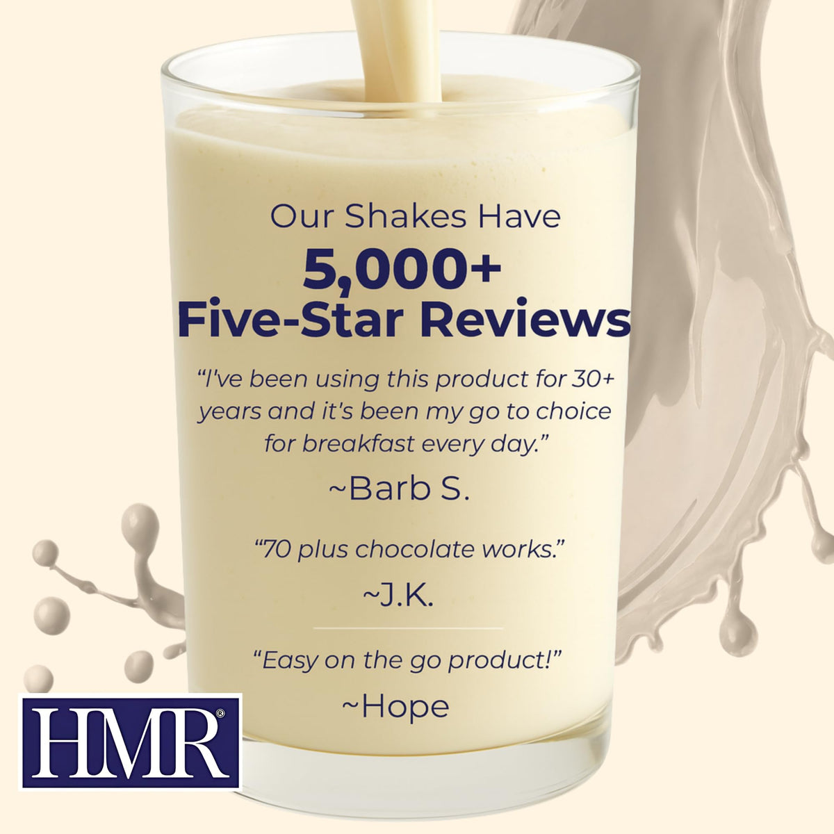 HMR 70 Plus Vanilla Shake & Pudding Mix — Lactose-Free Meal Replacement, 15g Protein, Low Calorie, 3-Pack