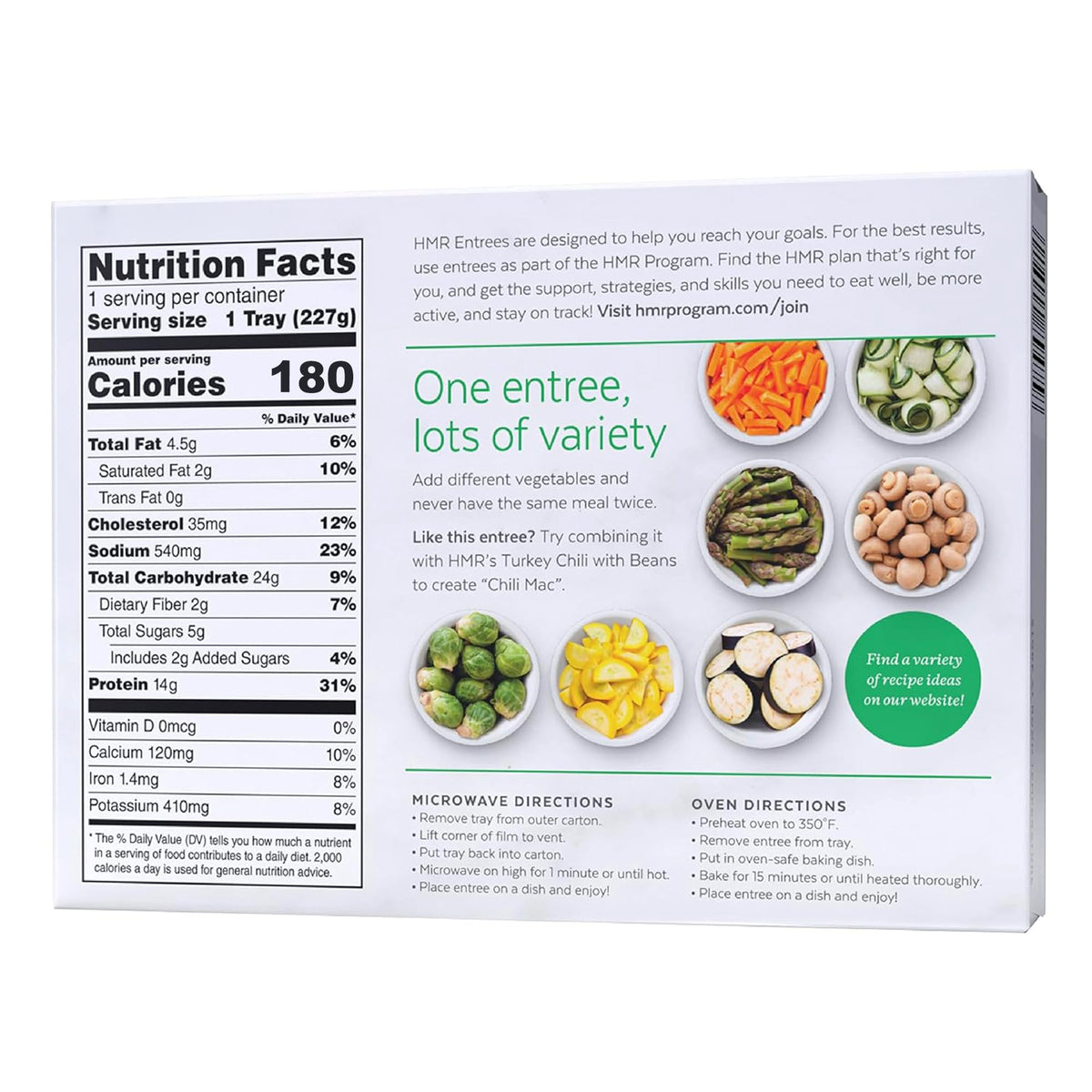 6-Pack HMR Chicken Pasta Parmesan Entrée – 180 Cal, 14g Protein, Ready-to-Eat