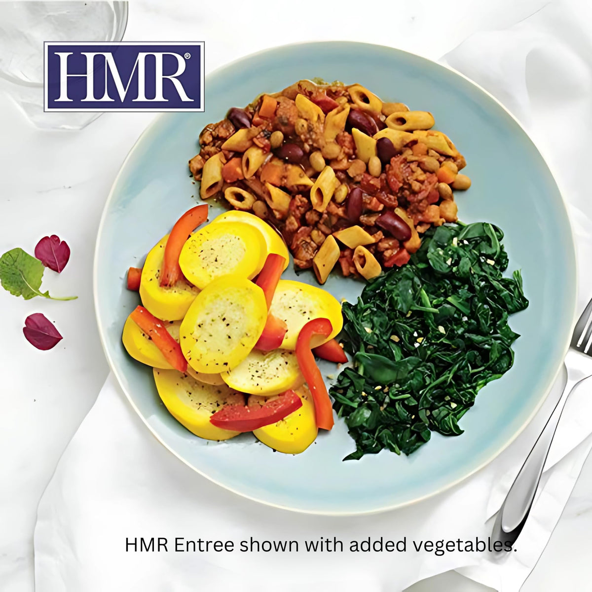 HMR Pasta Fagioli Entrée – Ready-to-Eat, 14g Protein, 200 Cal, 8oz Serving | Pack of 6