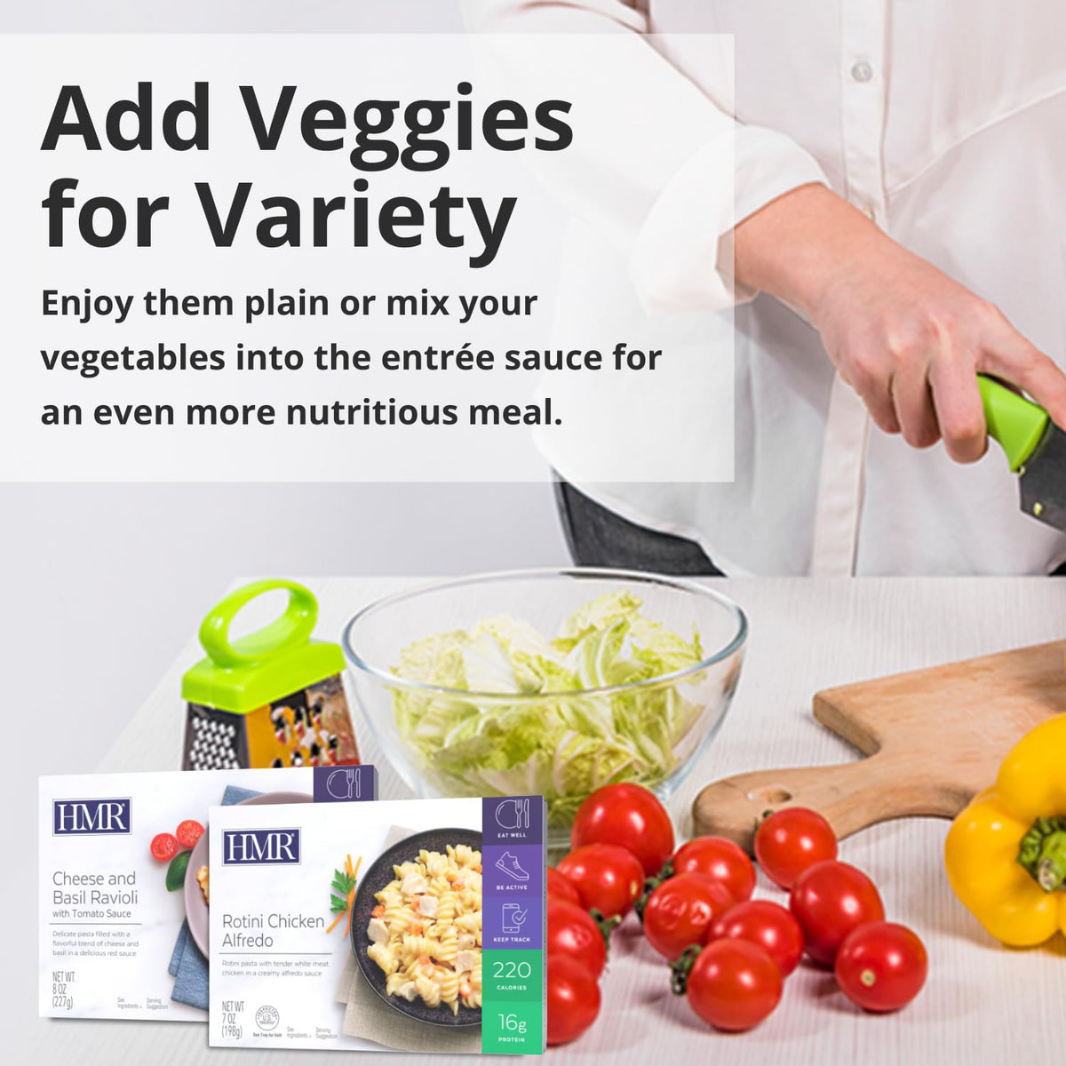 HMR Pasta Picks Entrée Pack — 6-Pack Ready-to-Eat Italian Meals, 10-16g Protein