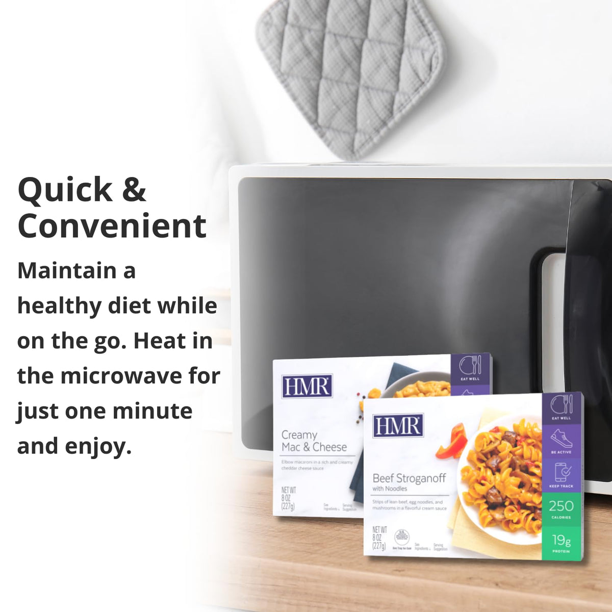 HMR Pasta Picks Entrée Pack – 6 Ready-to-Eat Meals, 7–8 oz Each, 10–16 g Protein