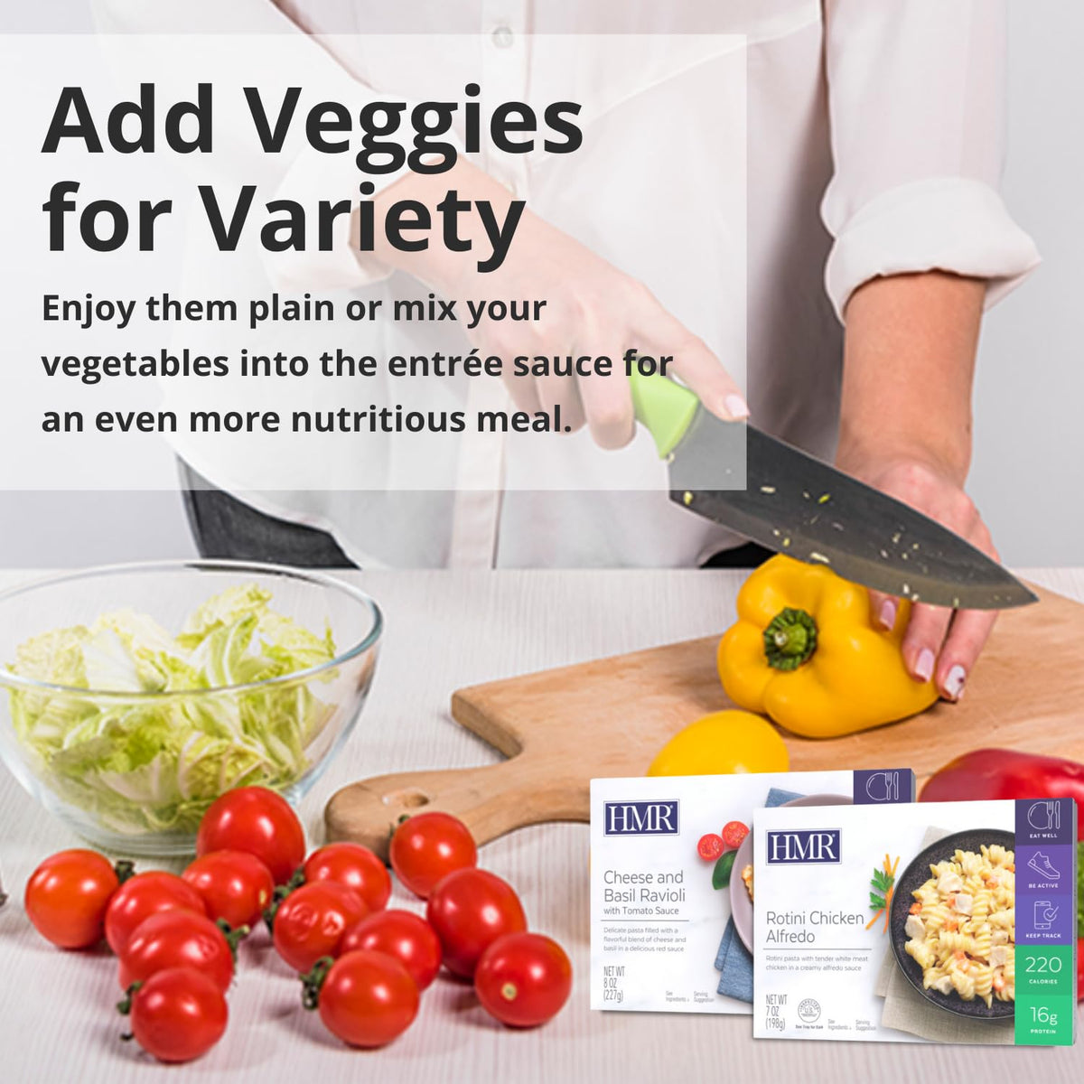 HMR Pasta Picks Entrée Pack – 6 Ready-to-Eat Meals, 7–8 oz Each, 10–16 g Protein