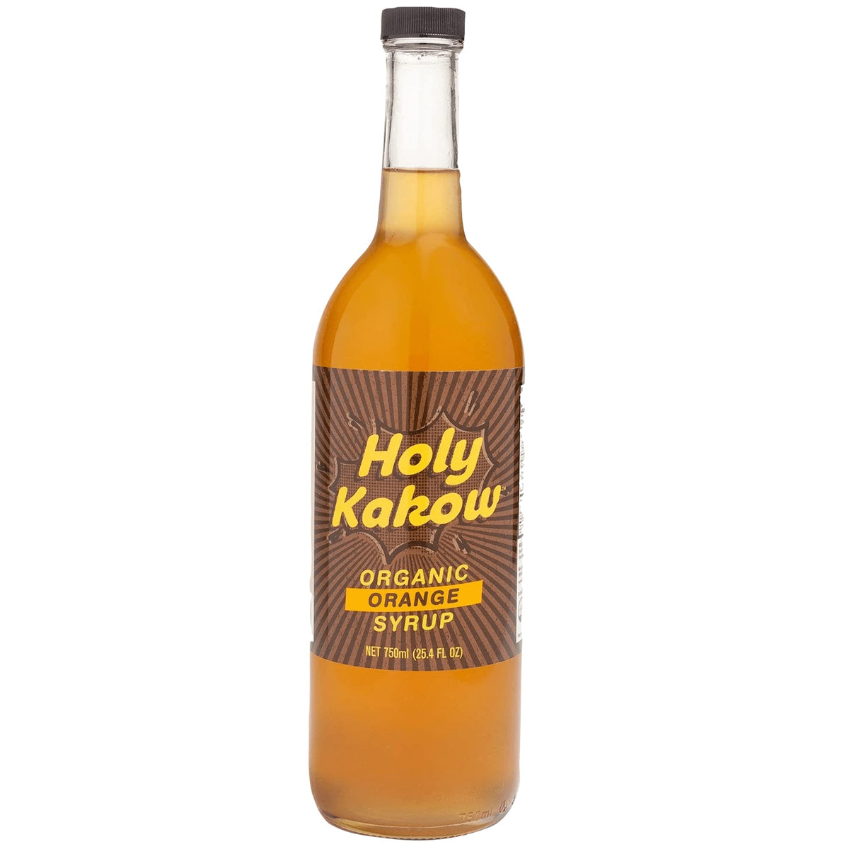 Holy Kakow Cafe Organic Orange Syrup - Real Food Orange Syrup for Coffee, Lattes & Cocktails | 750ml