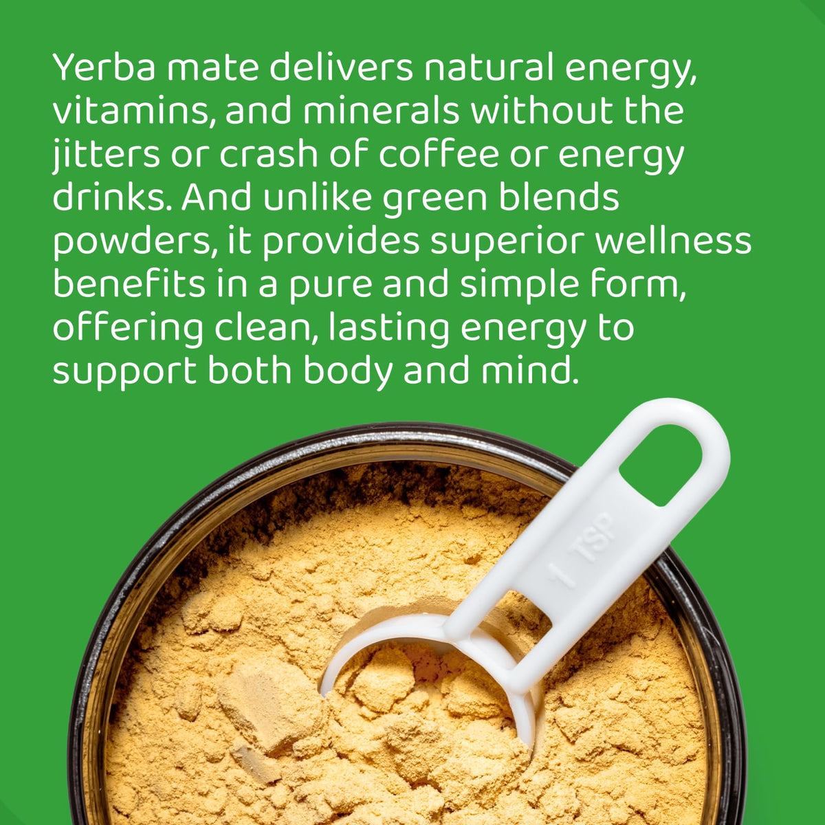 HOLYMARY Yerba Mate Instant Tea – Pure Organic Concentrate for Energy, Focus & Vitality (120g, up to 240 Servings)