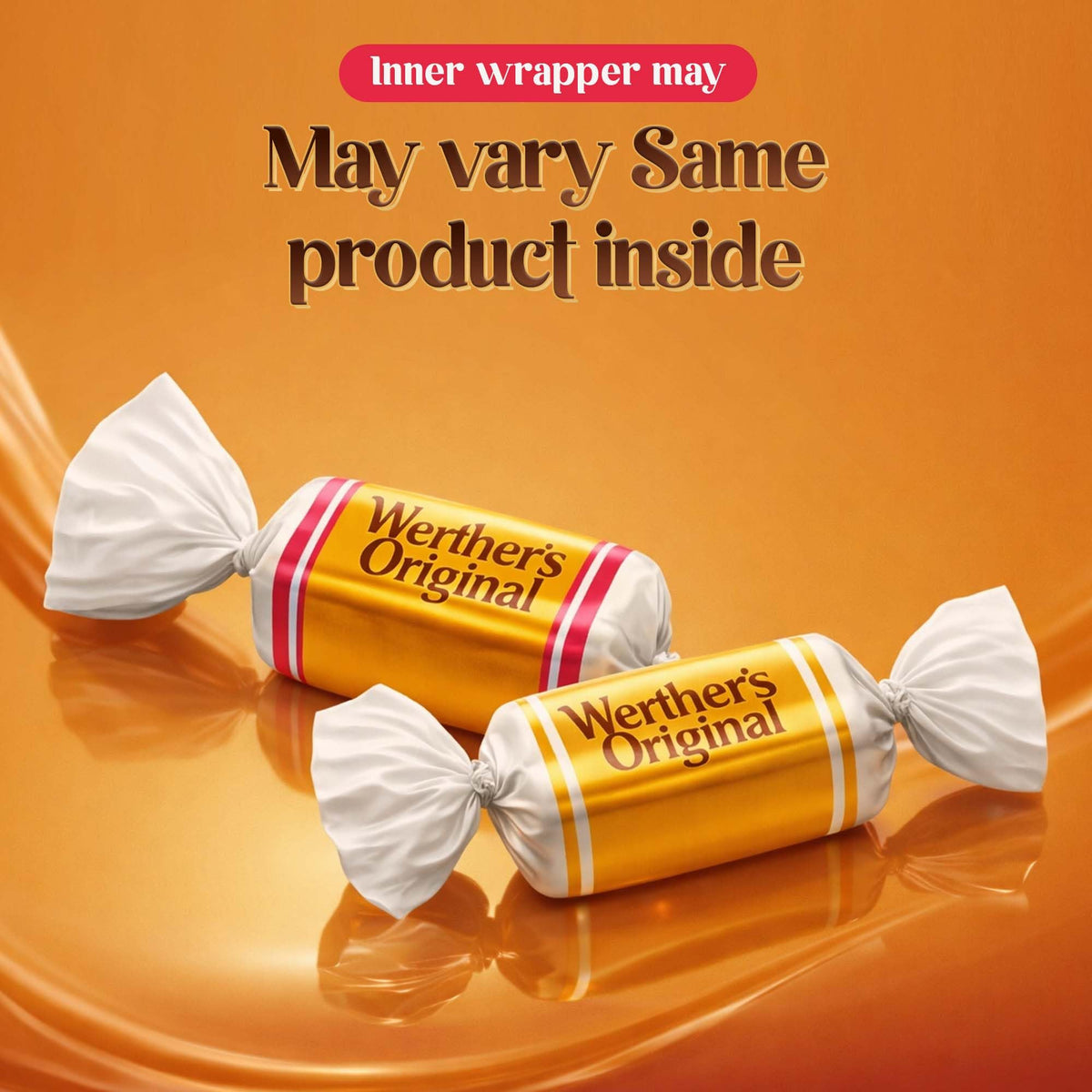 Hominics Werther's Soft Chewy Caramel Candy — 2 lb Bag, Individually Wrapped