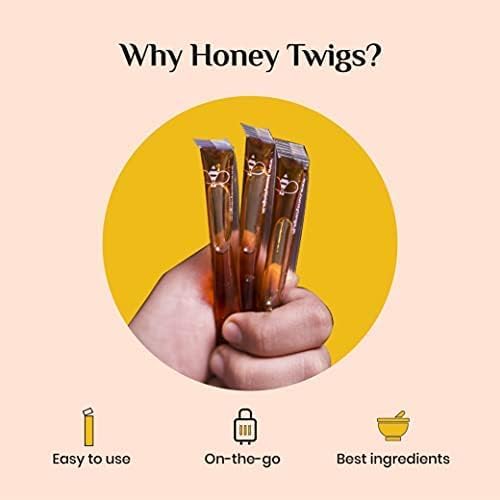 Honey Twigs Pure Multifloral Honey Sachets – 100 Count, 28.22 oz, Mess-Free Pick & Go