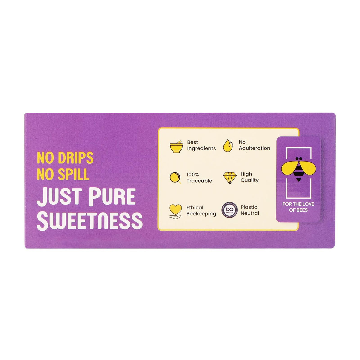 Honey Twigs Pure Multifloral Honey Sachets – 100 Count, 28.22 oz, Mess-Free Pick & Go
