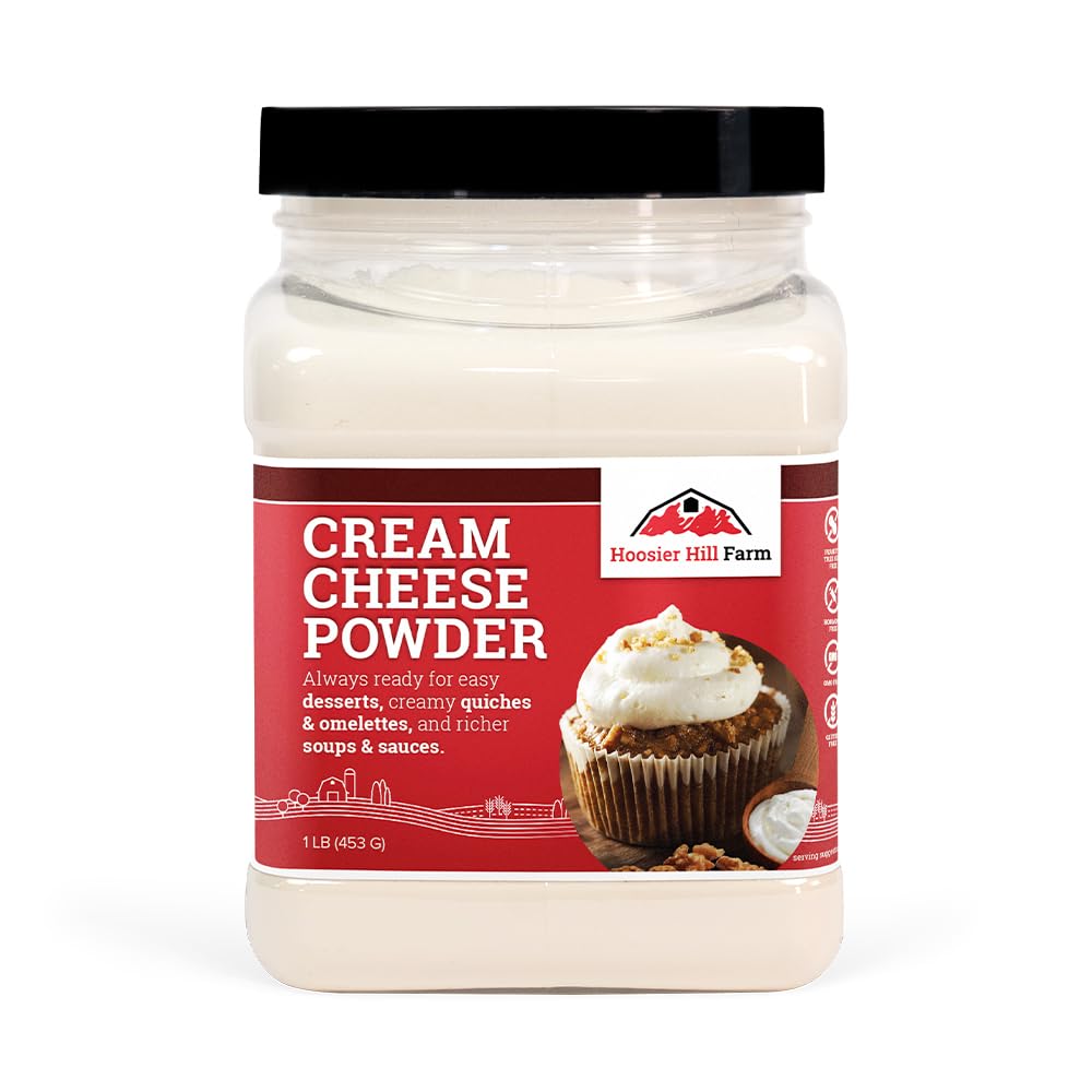 Hoosier Hill Farm Cream Cheese Powder, 1LB – Real Cream Cheese, Gluten-Free & GMO-Free