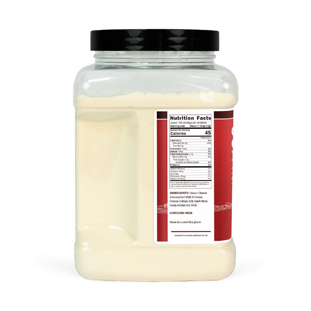 Hoosier Hill Farm Cream Cheese Powder 2LB – Real Cream Cheese, Easy Desserts & Creamy Sauces