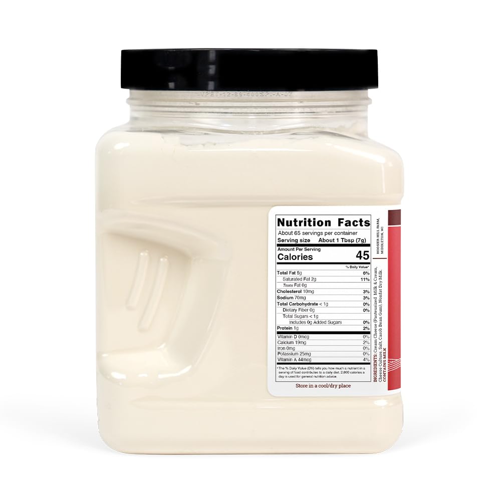 Hoosier Hill Farm Cream Cheese Powder, 1LB – Real Cream Cheese, Gluten-Free & GMO-Free