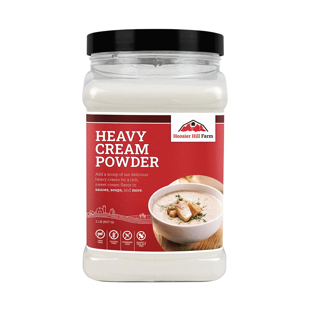 Hoosier Hill Farm Heavy Cream Powder, 2 lb – Real Dairy, Shelf-Stable Cream Powder for Sauces & Baking
